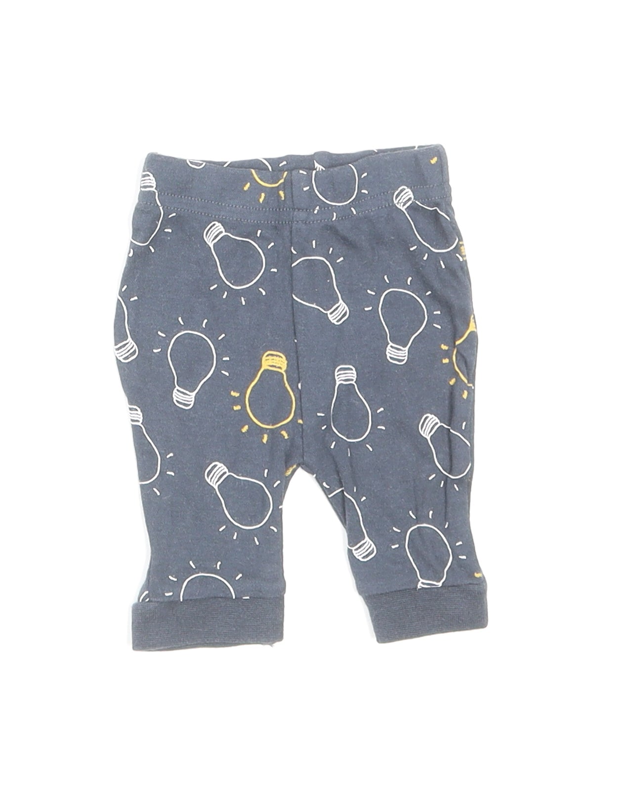 Nutmeg Baby Grey Geometric Cotton Sweatpants Leggings Size Newborn Pullover - Lightbulbs