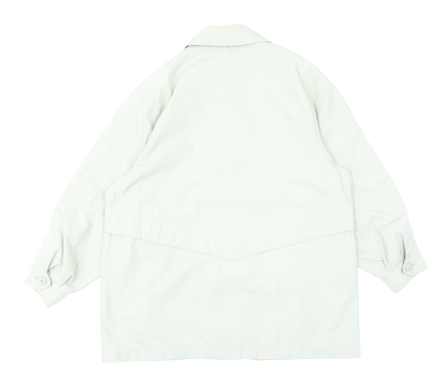 Telemac Womens Green Overcoat Coat Size 16 Button