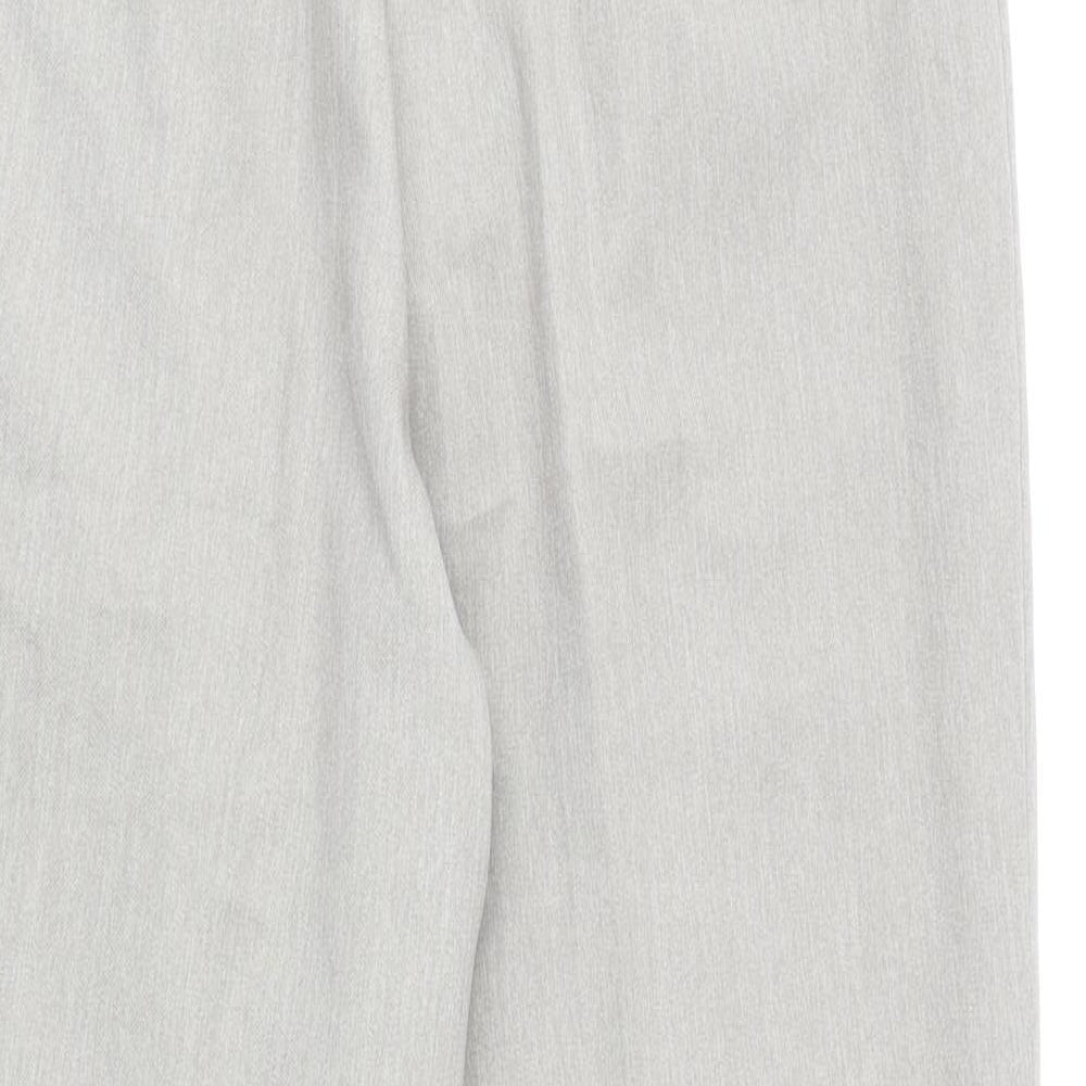 C&A Womens Beige Polyester Carrot Trousers Size 12 L27 in Regular Zip