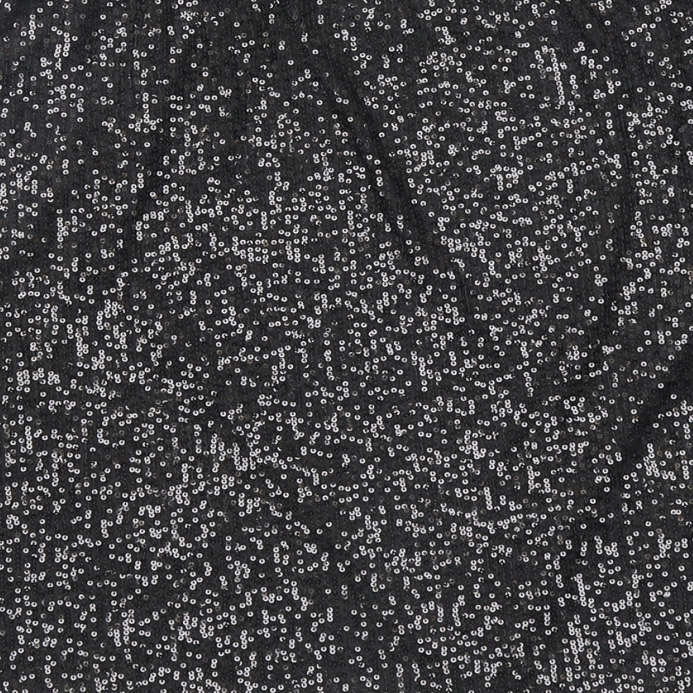 George Womens Black Polyester Wrap Skirt Size 22 Tie