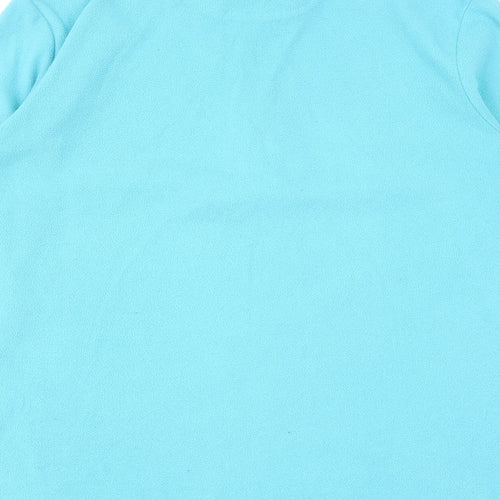 Peter Storm Womens Blue Polyester Henley Sweatshirt Size 16 Zip