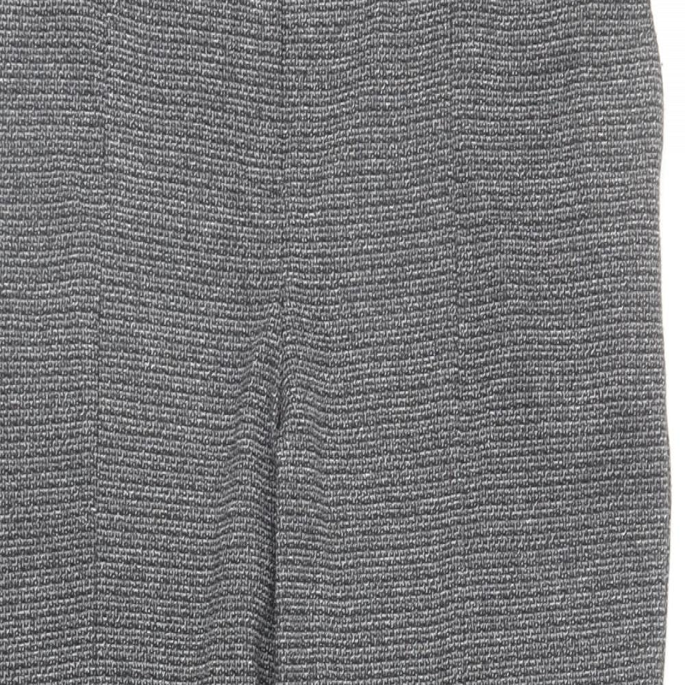 George Womens Grey Polyester Trousers Size 16 L29 in Regular Button