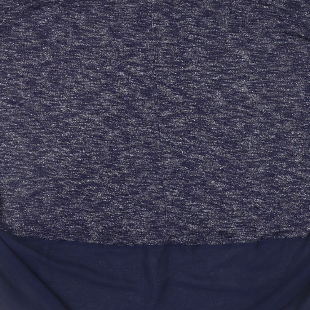 George Womens Blue Boat Neck Polyester Pullover Jumper Size 14