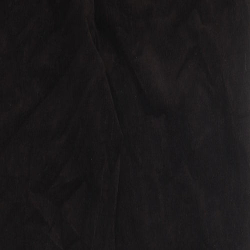 Marks and Spencer Womens Brown 100% Cotton Straight Jeans Size 14 L30 in Regular Zip