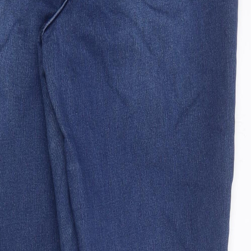 Nutmeg Womens Blue 100% Cotton Skinny Jeans Size 14 L30 in Regular Zip