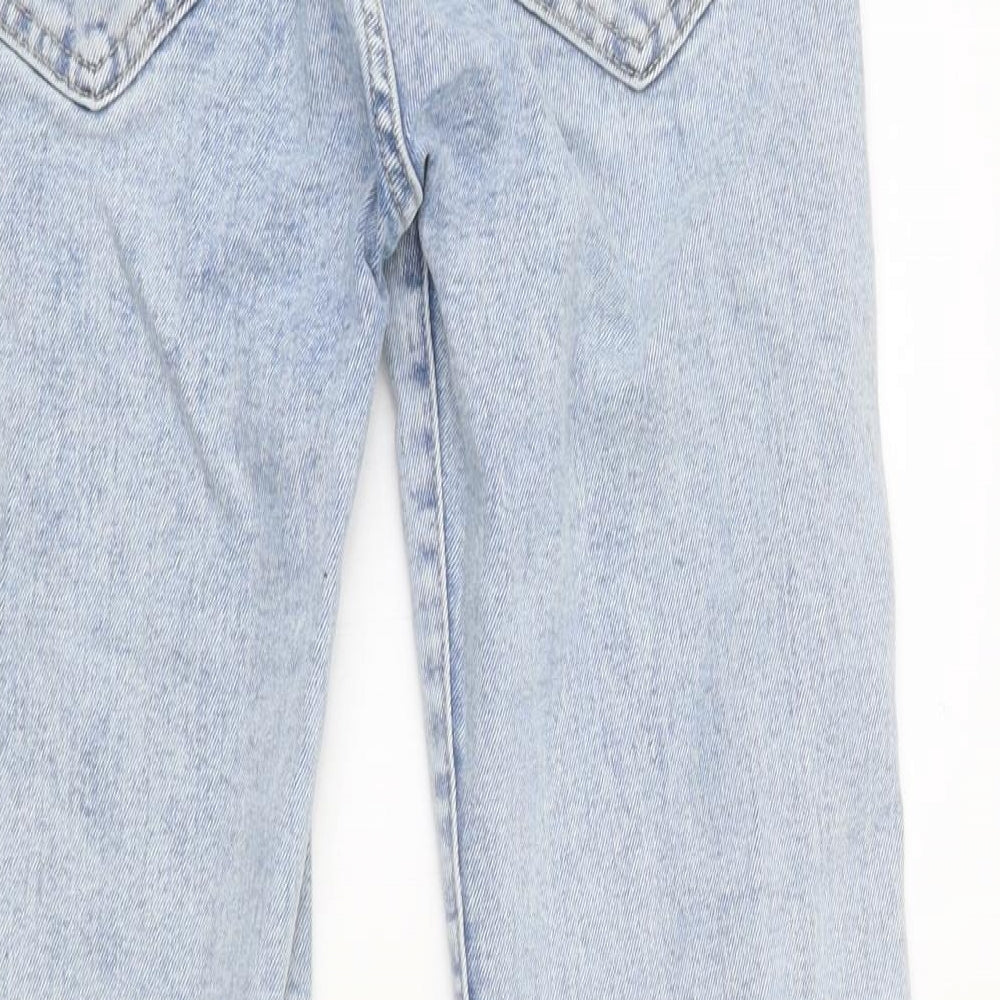 Pull&Bear Womens Blue 100% Cotton Skinny Jeans Size 30 in L29 in Regular Zip
