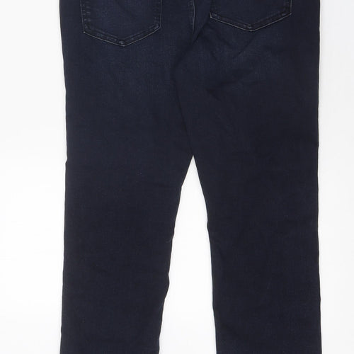 Preworn Womens Blue 100% Cotton Skinny Jeans Size 32 in L28 in Regular Zip