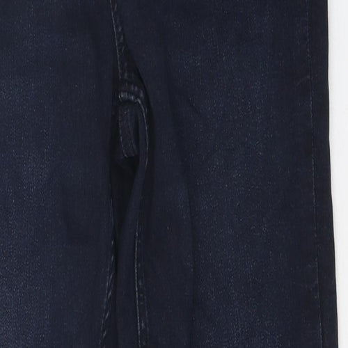 Preworn Womens Blue 100% Cotton Skinny Jeans Size 32 in L28 in Regular Zip