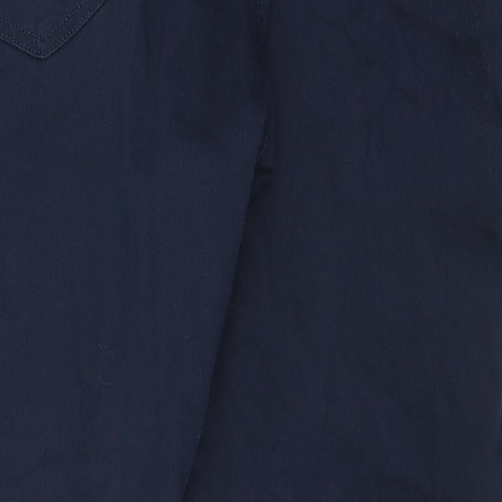 Marks and Spencer Womens Blue 100% Cotton Straight Jeans Size 38 in L29 in Regular Zip