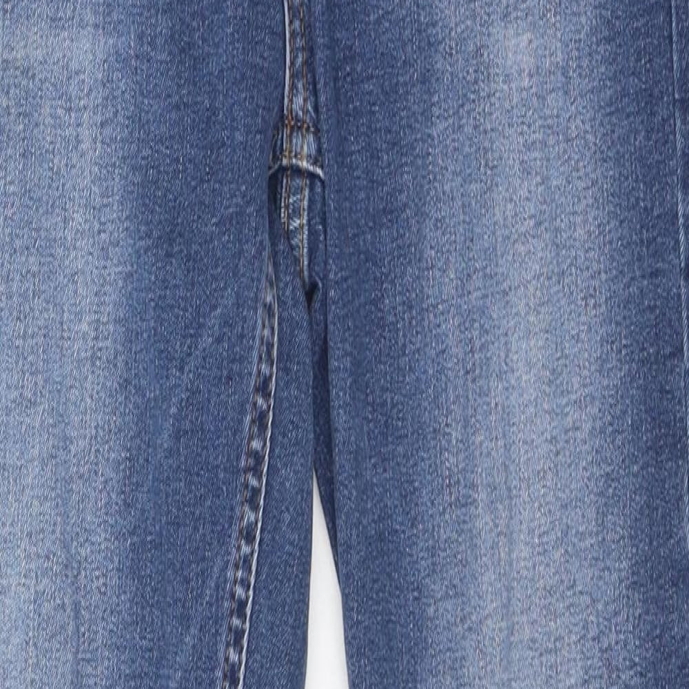 River Island Womens Blue 100% Cotton Skinny Jeans Size 12 L30 in Regular Zip