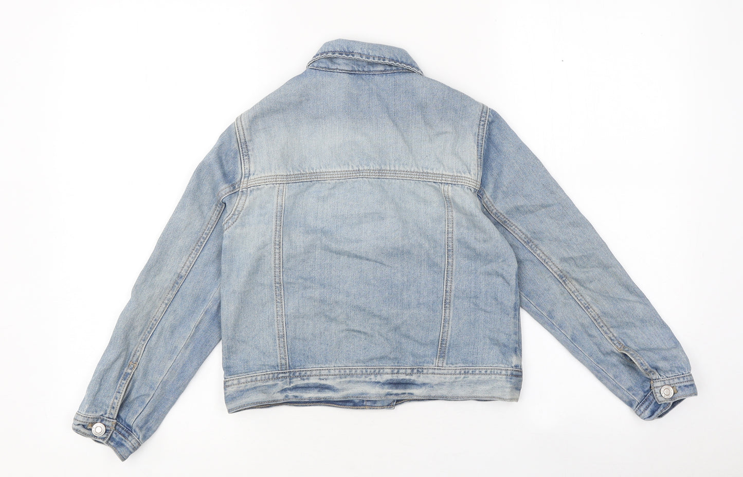 NEXT Girls Blue Jacket Size 9 Years Button