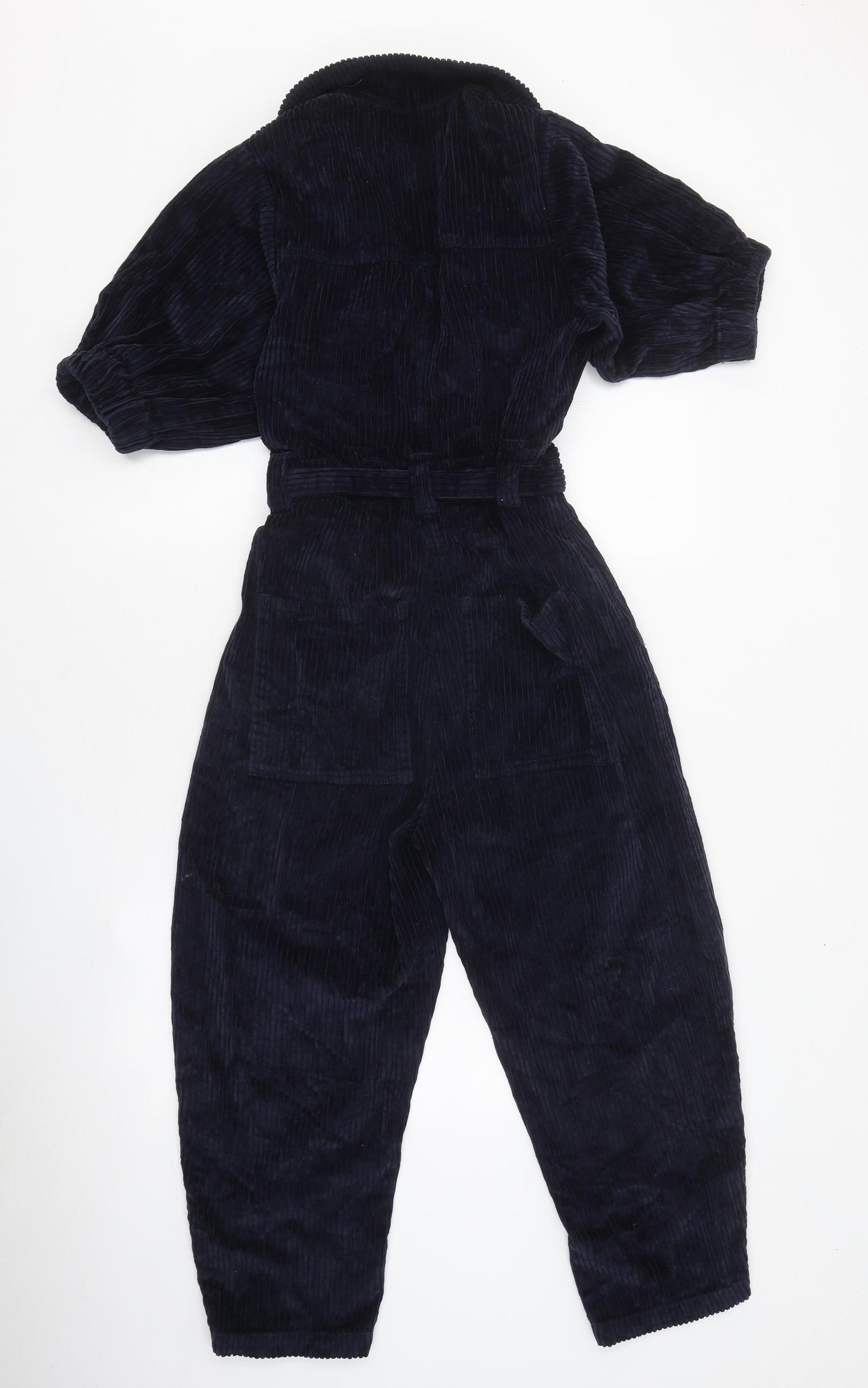 ASOS Womens Blue Polyester Jumpsuit One-Piece Size 4 Zip