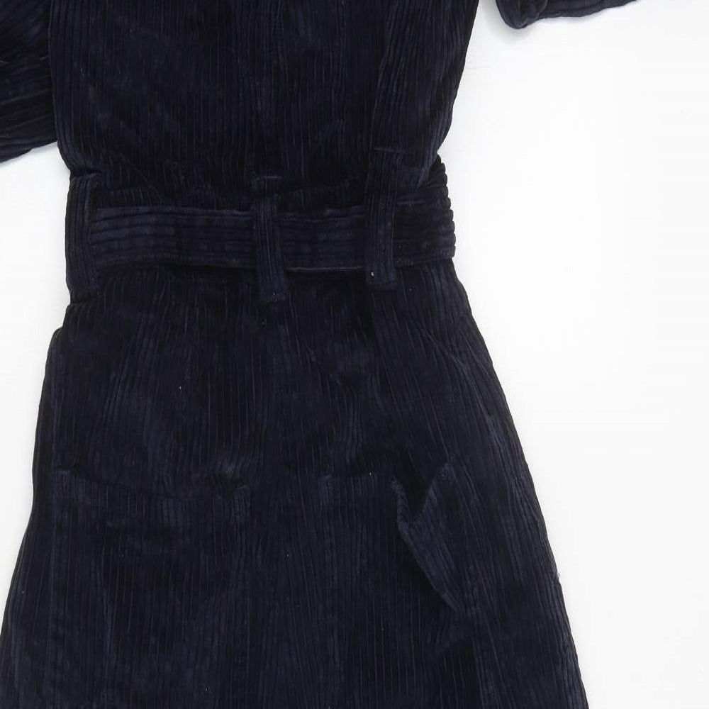 ASOS Womens Blue Polyester Jumpsuit One-Piece Size 4 Zip