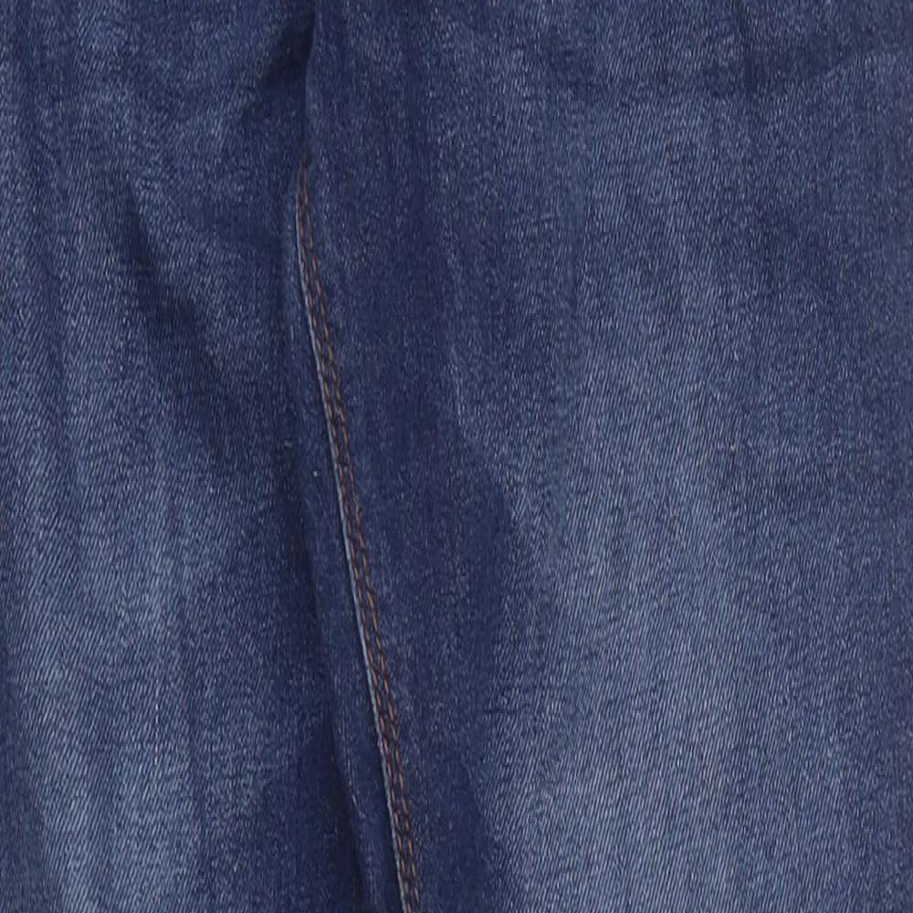 NEXT Girls Blue 100% Cotton Straight Jeans Size 9 Years Regular Zip