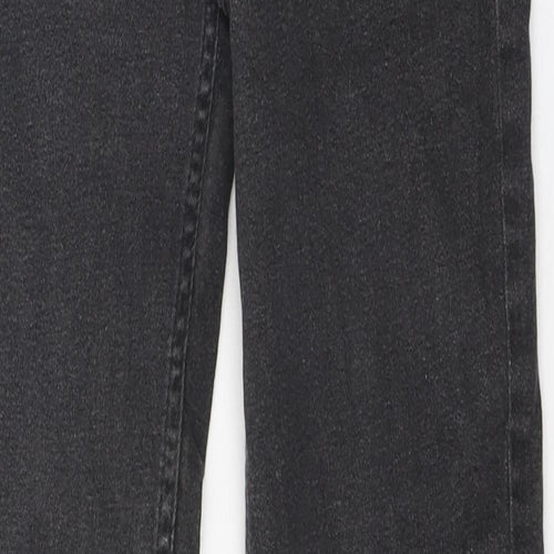Marks and Spencer Womens Black 100% Cotton Skinny Jeans Size 8 L25 in Regular Zip