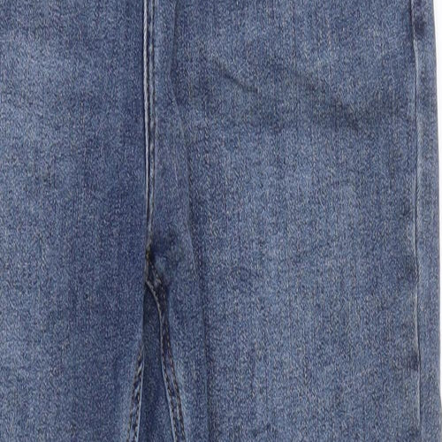 Urban Revivo Womens Blue 100% Cotton Straight Jeans Size 32 in L29 in Regular Zip