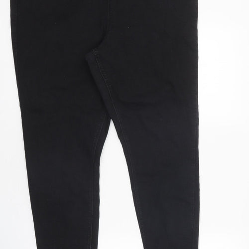 Papaya Womens Black 100% Cotton Jegging Jeans Size 16 L30 in Regular Zip