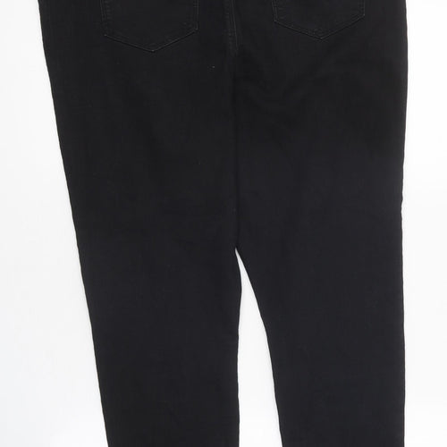 Papaya Womens Black 100% Cotton Jegging Jeans Size 16 L30 in Regular Zip