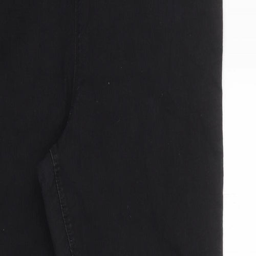 Papaya Womens Black 100% Cotton Jegging Jeans Size 16 L30 in Regular Zip