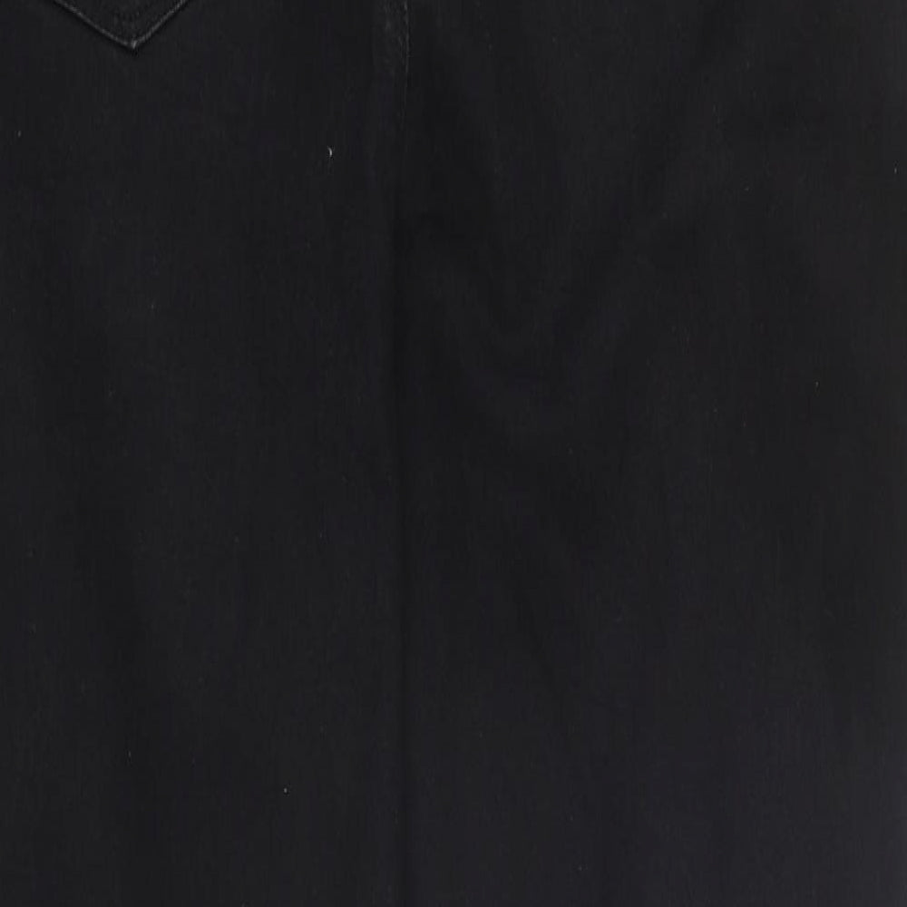 Papaya Womens Black 100% Cotton Jegging Jeans Size 16 L30 in Regular Zip