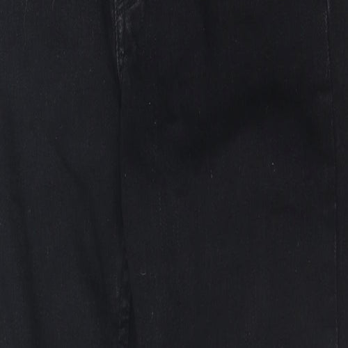 Bershka Mens Black Cotton Skinny Jeans Size 38 in L23 in Regular Zip