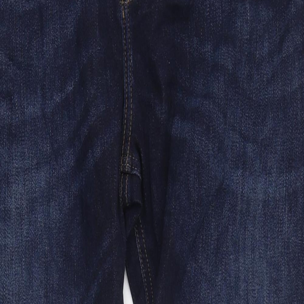 Marks and Spencer Mens Blue Coir Straight Jeans Size 40 in L33 in Regular Zip