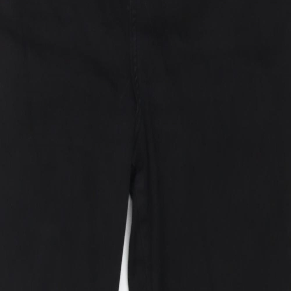 George Womens Black Cotton Skinny Jeans Size 16 L27 in Regular Zip