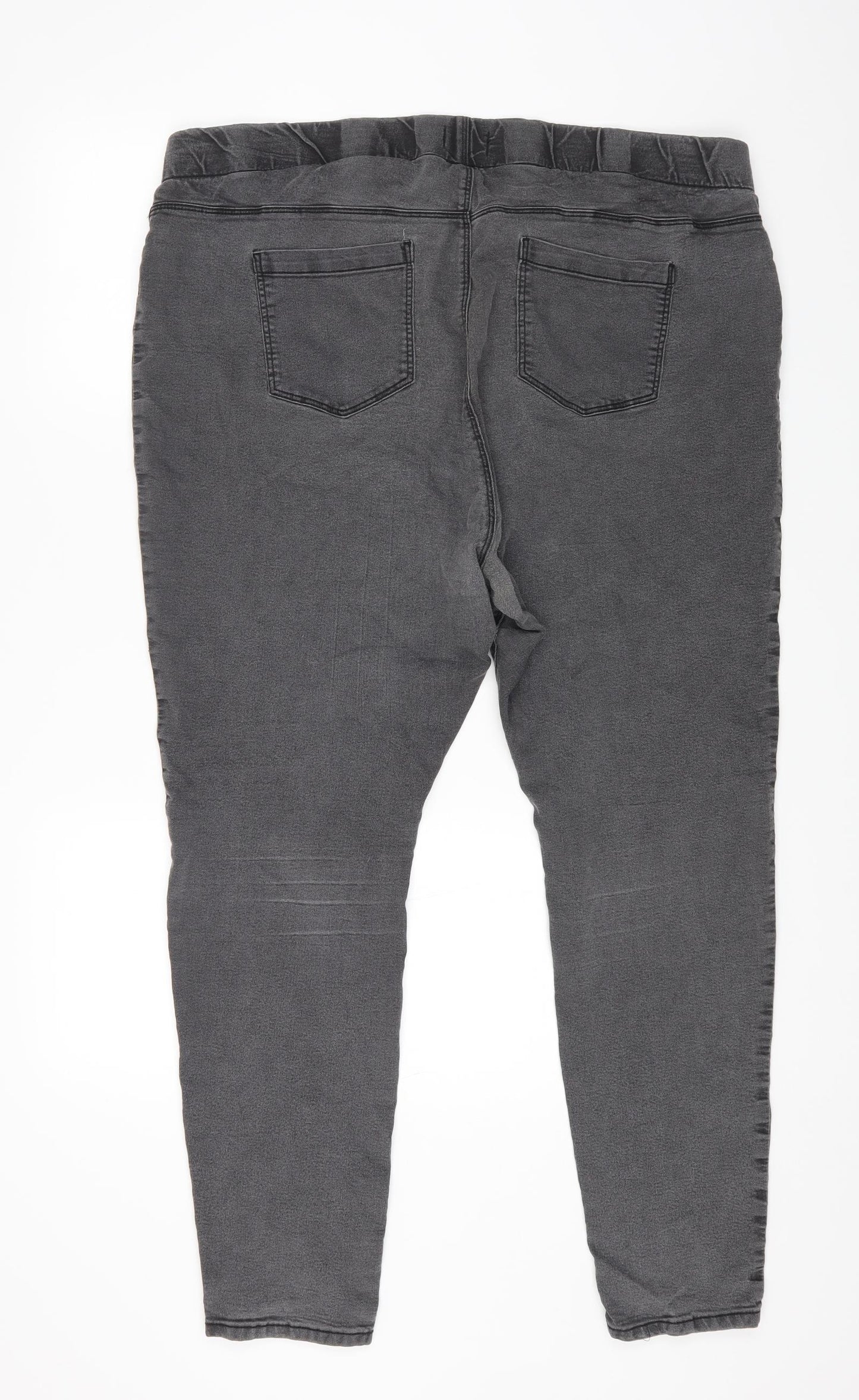 Papaya Womens Grey Cotton Jegging Jeans Size 24 L27 in Regular