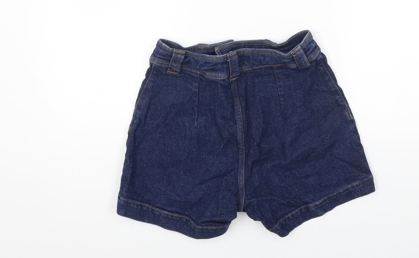 Paris Altelir Womens Blue Cotton Cargo Shorts Size 10 Regular Zip