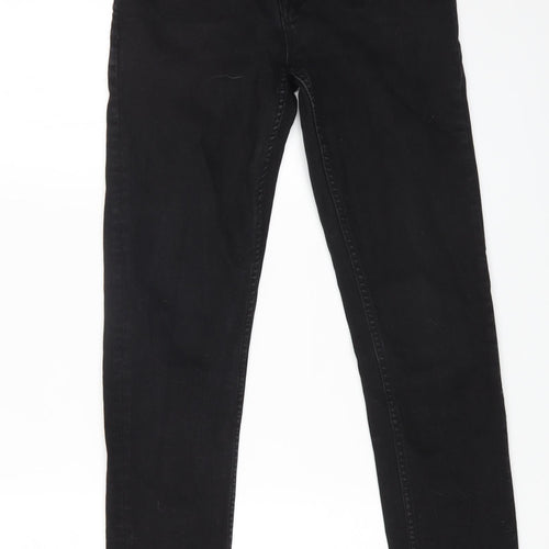 ASOS Womens Black Cotton Skinny Jeans Size 28 in L30 in Regular Zip