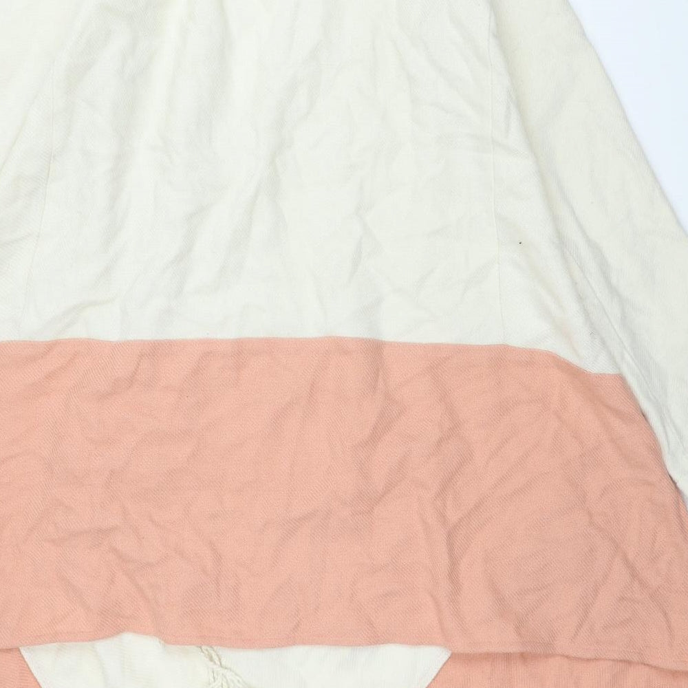 VILA Womens Beige Kimono Coatigan Size 8 - Asymmetric