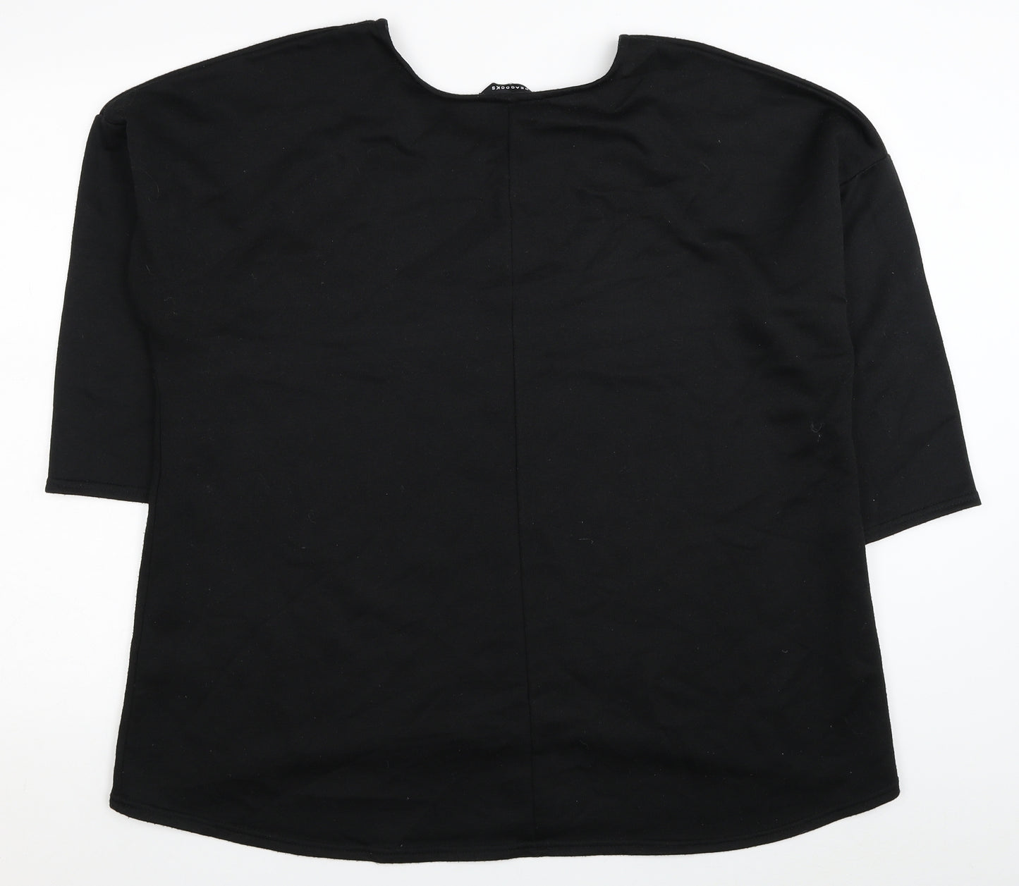 Peacocks Womens Black Polyester Pullover Sweatshirt Size XL Pullover - Star