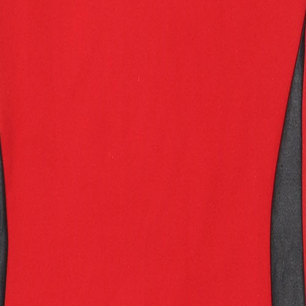 Agenda Womens Red Polyester Pencil Dress Size 10 Round Neck Pullover