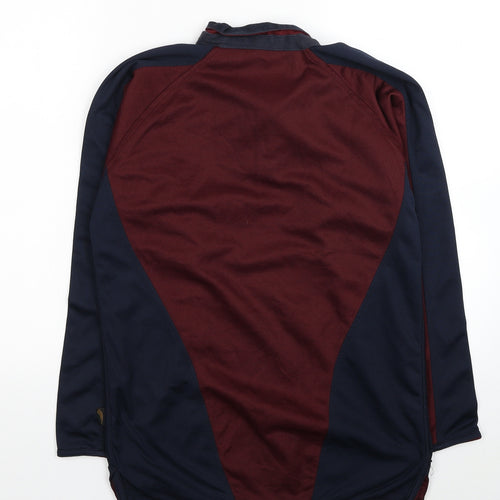 Falcon Mens Red Polyester Pullover Sweatshirt Size S - Colorblock