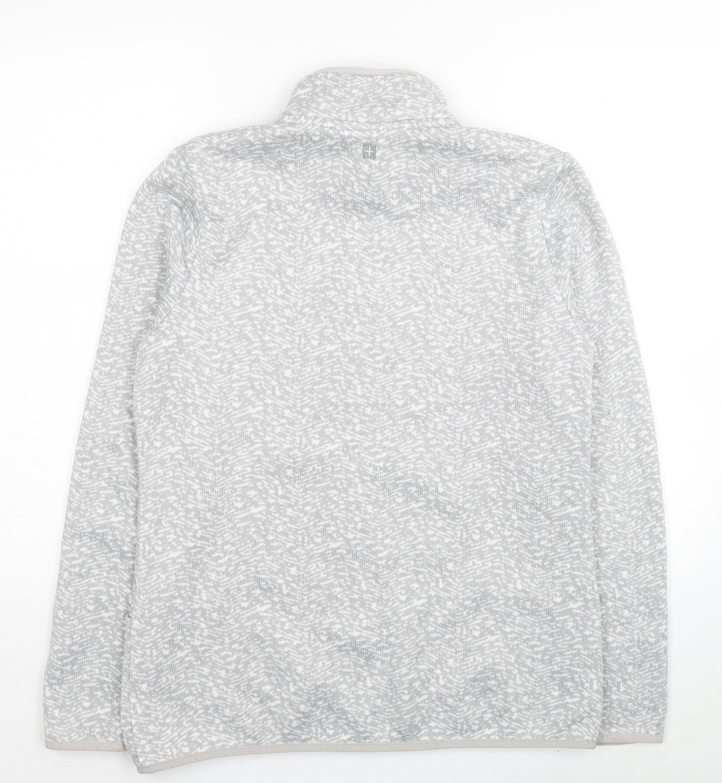 Mountain Warehouse Womens Green Geometric Polyester Full Zip Sweatshirt Size 16 Zip