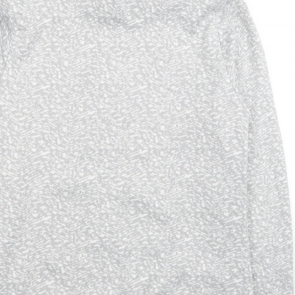 Mountain Warehouse Womens Green Geometric Polyester Full Zip Sweatshirt Size 16 Zip