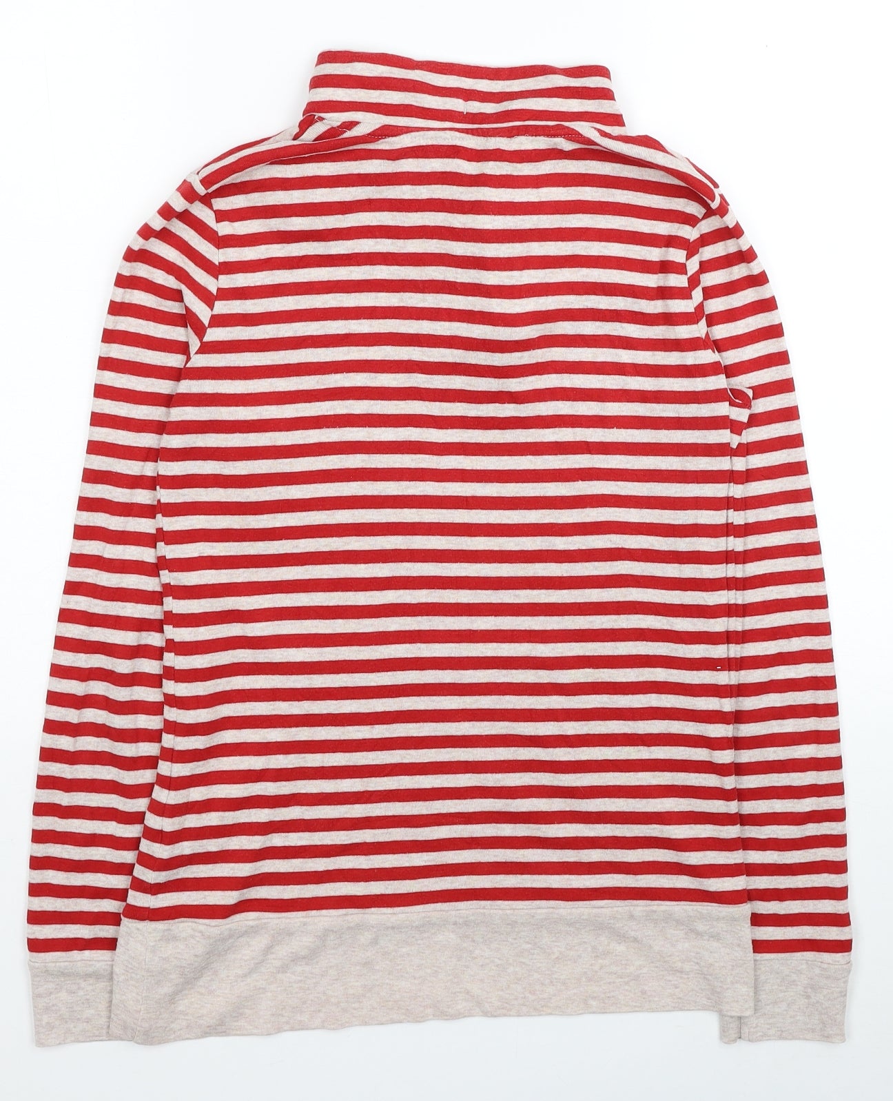 George Womens Red Striped Cotton Pullover Sweatshirt Size 10 Pullover
