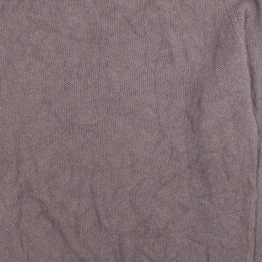 TU Mens Red Round Neck Cotton Pullover Jumper Size XL