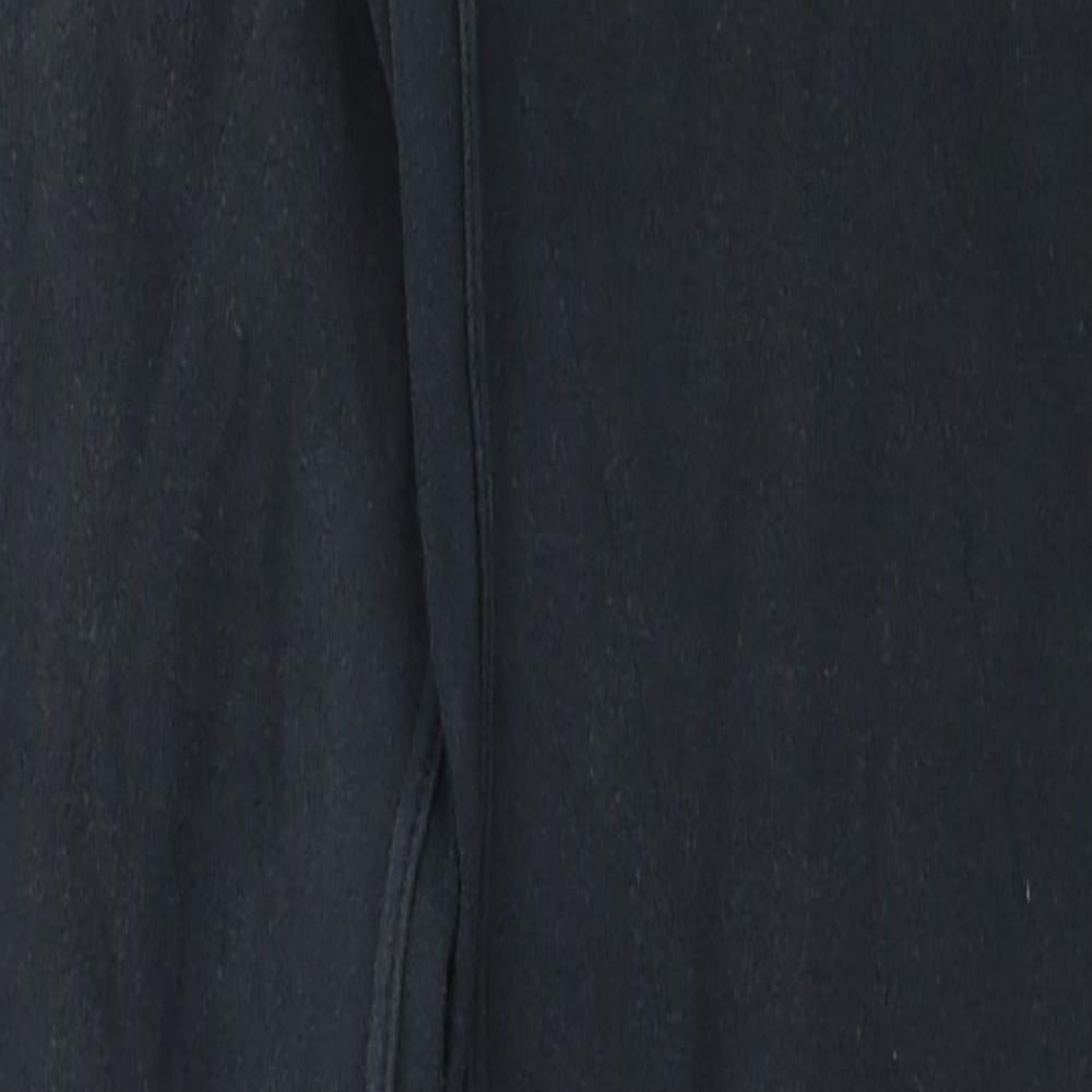 Saxon Womens Black Cotton Capri Leggings Size 12 L30 in