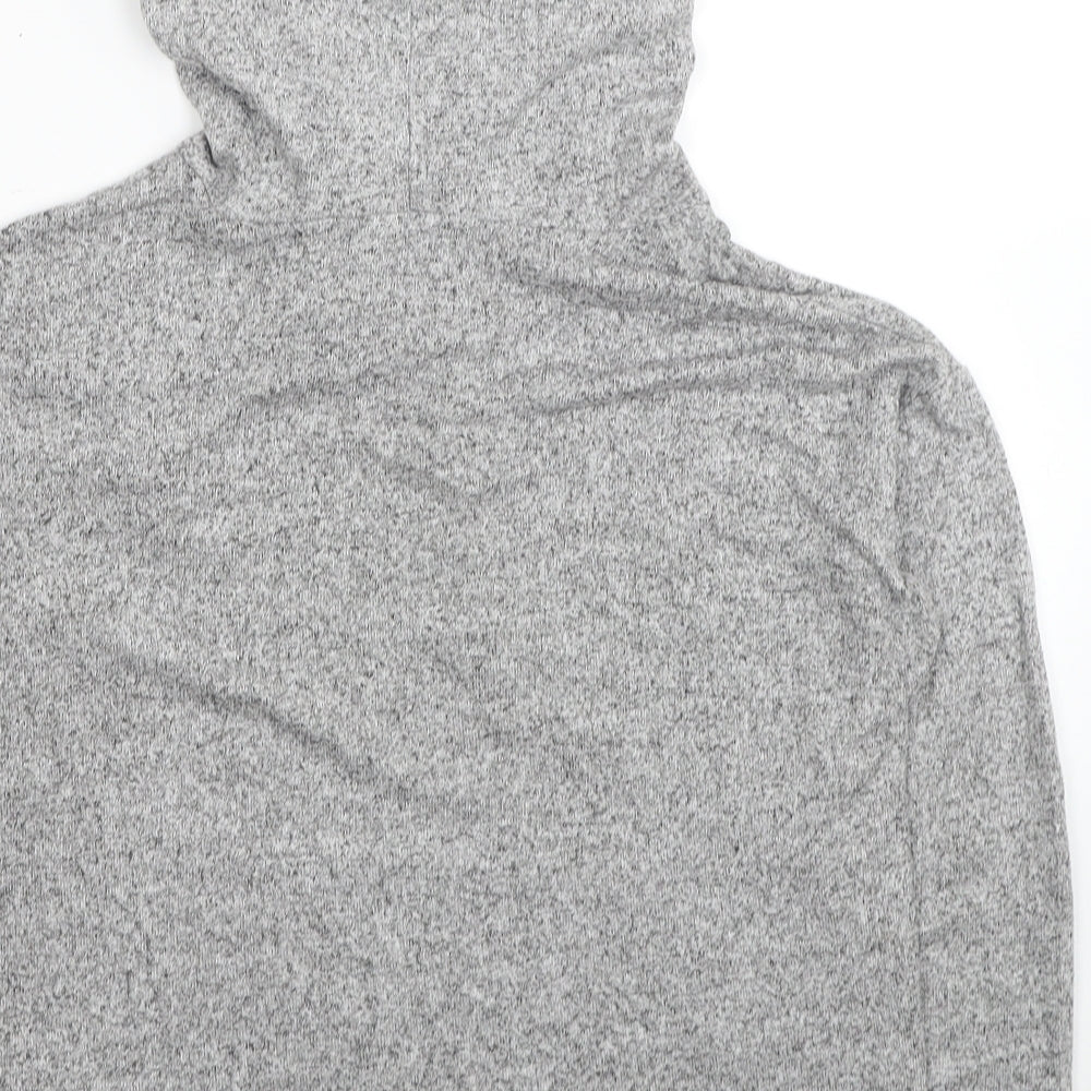 Brave Soul Womens Grey Viscose Pullover Hoodie Size XS Pullover
