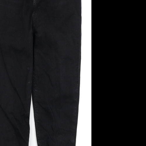 Topshop Womens Black Cotton Skinny Jeans Size 26 in L28 in Regular Zip