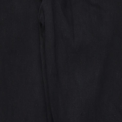 Topshop Womens Black Cotton Skinny Jeans Size 26 in L28 in Regular Zip