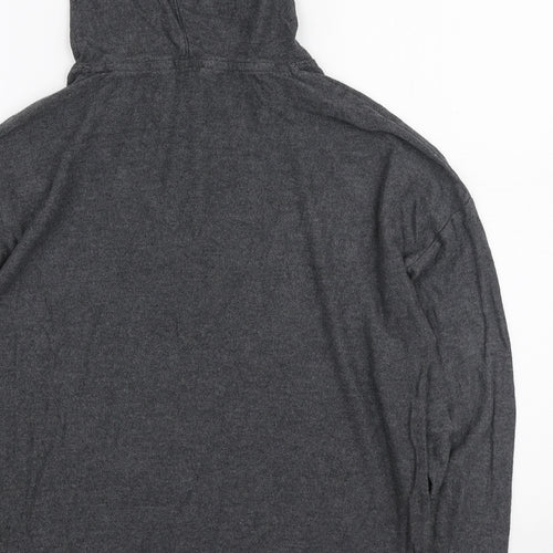 Marks and Spencer Womens Grey Viscose Pullover Hoodie Size 10 Pullover - Lounge Hoodie