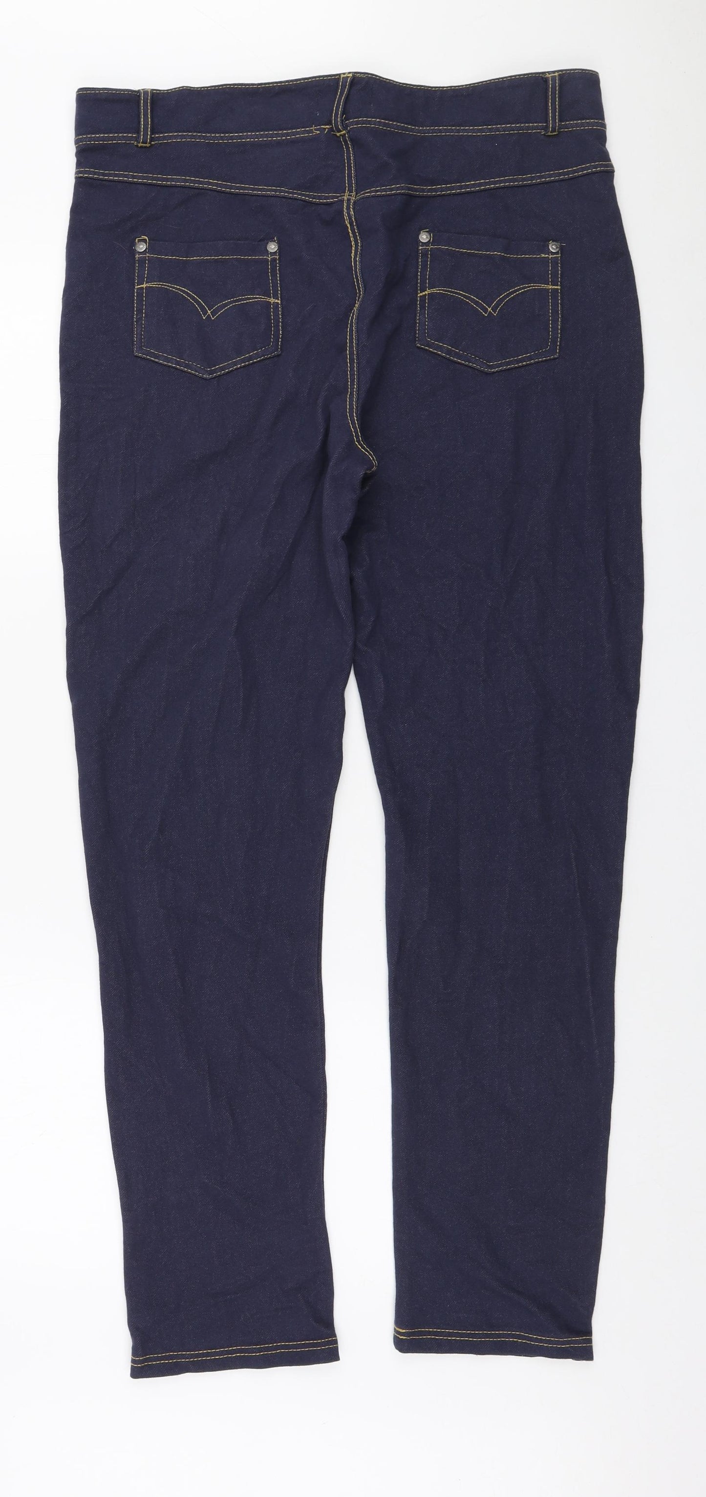 Lee Cooper Womens Blue Polyester Jegging Jeans Size 18 L31 in Regular Button