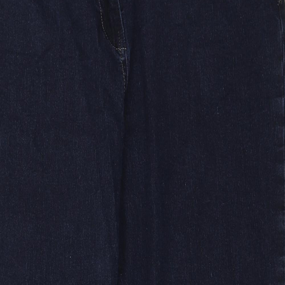 TU Womens Blue Polyester Tapered Jeans Size 20 L29 in Regular Zip