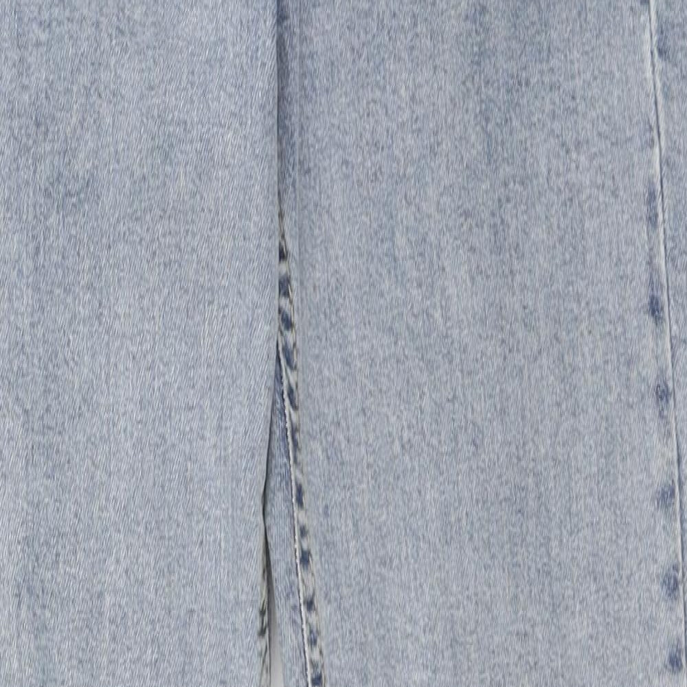 Topshop Womens Blue Cotton Skinny Jeans Size 25 in L32 in Regular Zip
