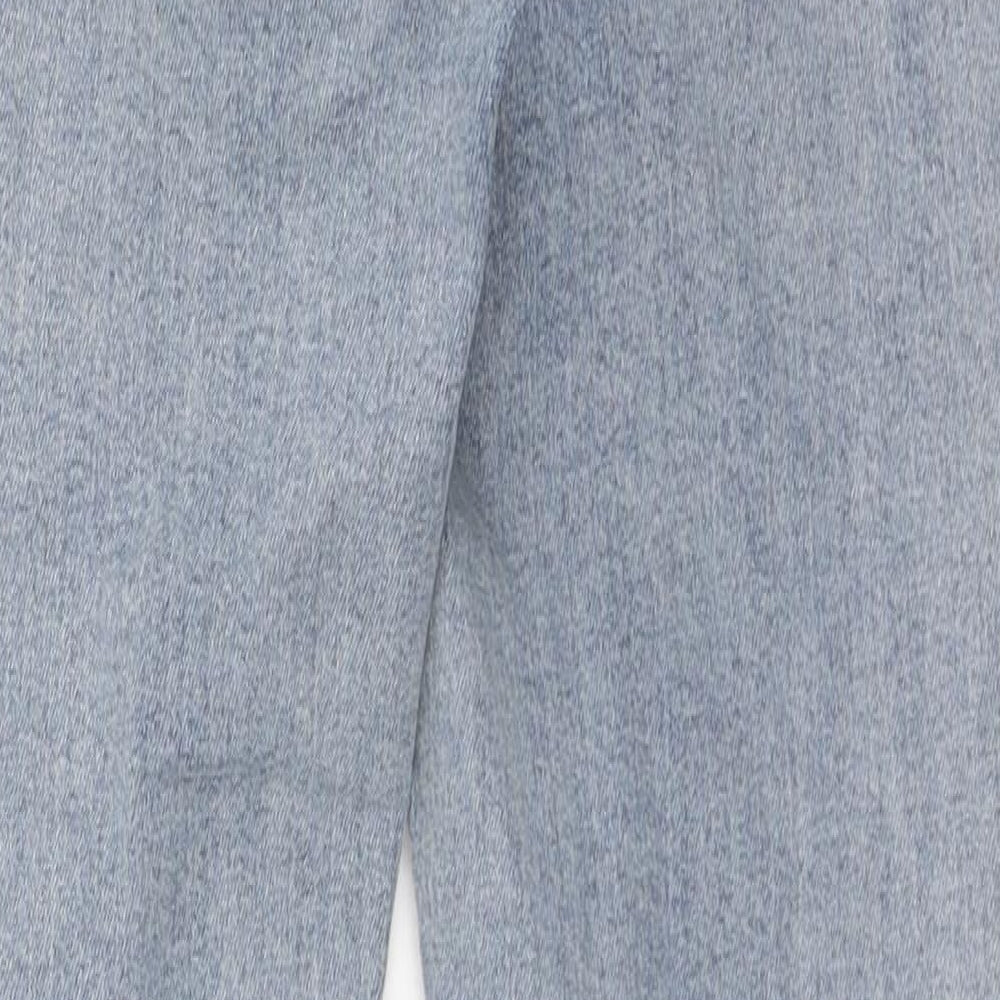 Topshop Womens Blue Cotton Skinny Jeans Size 25 in L32 in Regular Zip