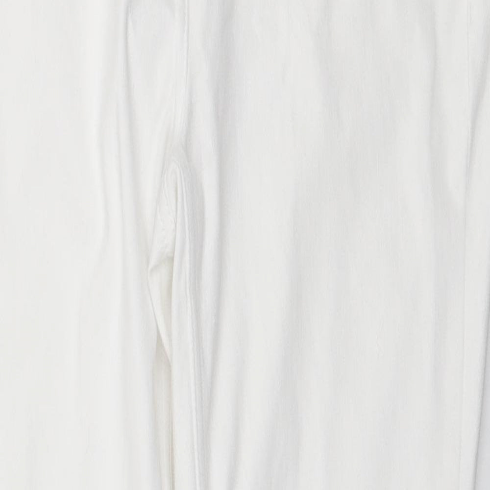 NEXT Womens White Cotton Jegging Jeans Size 10 L25 in Regular - Cropped