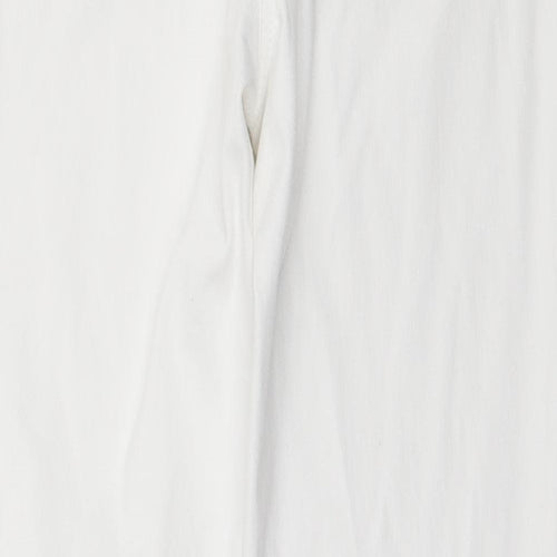 NEXT Womens White Cotton Jegging Jeans Size 10 L25 in Regular - Cropped