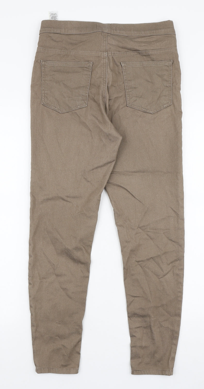Marks and Spencer Womens Brown Cotton Jegging Jeans Size 12 L26 in Regular